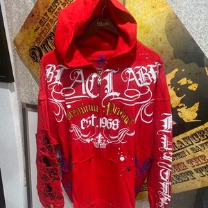 Blac Label Premium Vintage Tattoo Hoodie Sz 3X